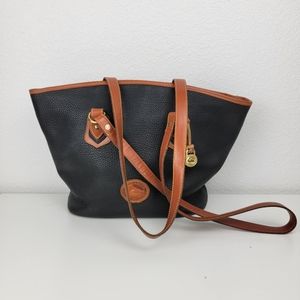 Dooney & Bourke All Weather Black and Brown Leather Tote